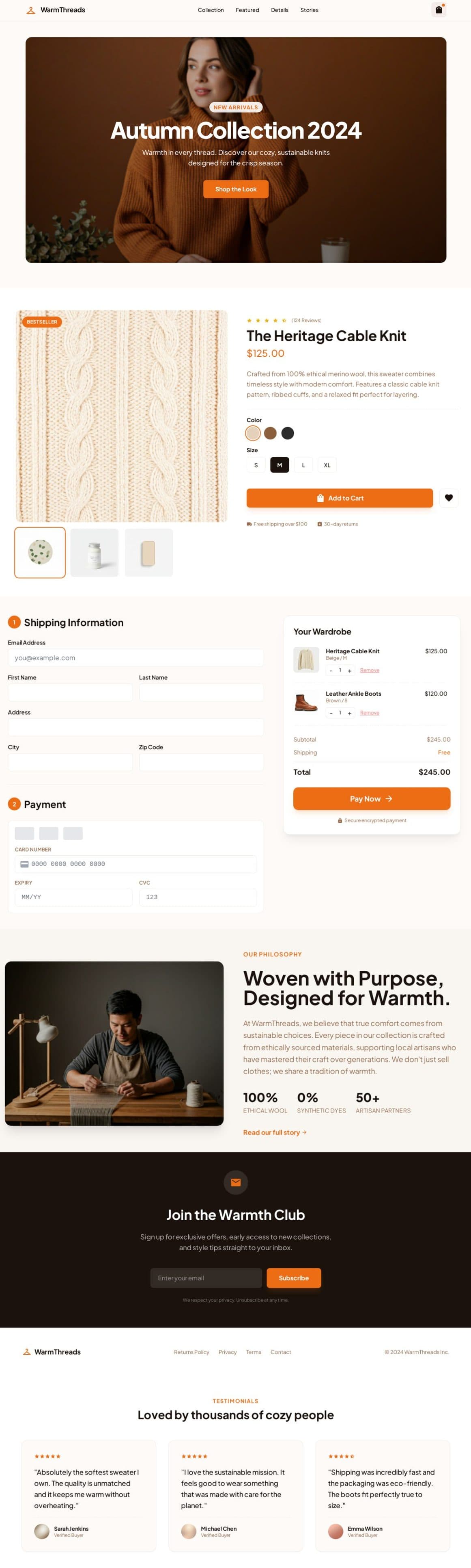 WarmThreads, интернет-магазин одежды